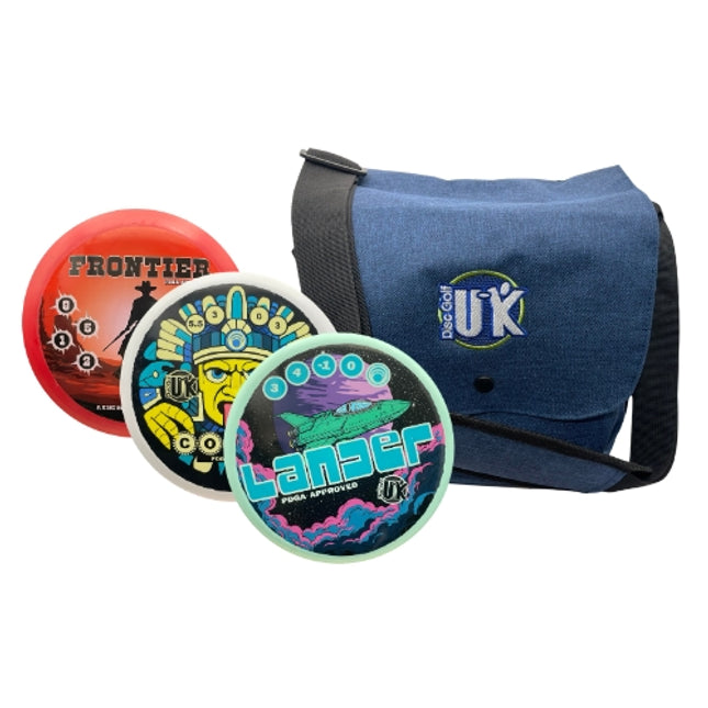 DGUK 3 Disc Starter Set and Satchel Bag