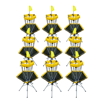 Lightweight Portable Disc Golf Basket Multi Pack - 3, 6 or 9
