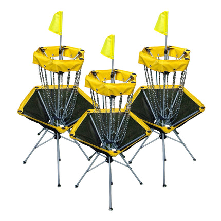 Lightweight Portable Disc Golf Basket Multi Pack - 3, 6 or 9