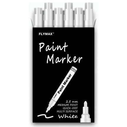 FlyMax White Paint Pen for Dark Discs (Single Pen)