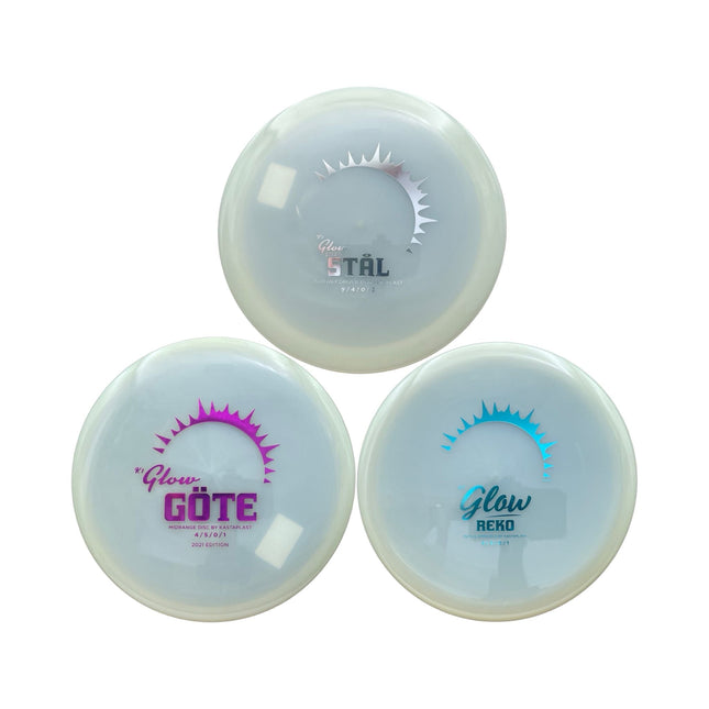 Kastaplast 3 Disc Glow Set - Ace Disc Golf