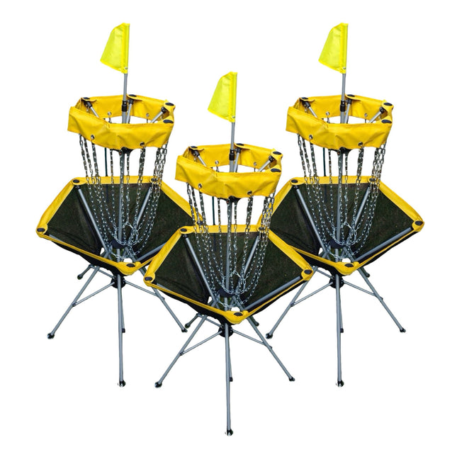 Lightweight Portable Disc Golf Basket Multi Pack - 3, 6 or 9 - Ace Disc Golf