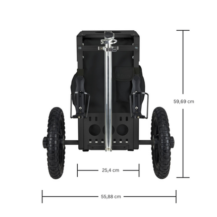 ZÜCA Disc Golf Cart Bag Insert - Covert & Black