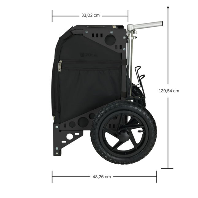 ZÜCA Disc Golf Cart Bag Insert - Covert & Black